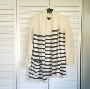 Navy and Cream J Crew Sweater